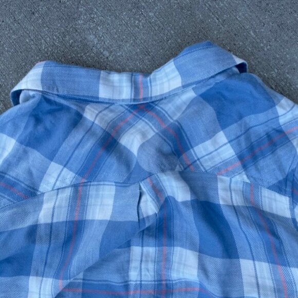 Woman's  Soft Plaid Flannel Button Down Size Medium - Picture 10 of 15